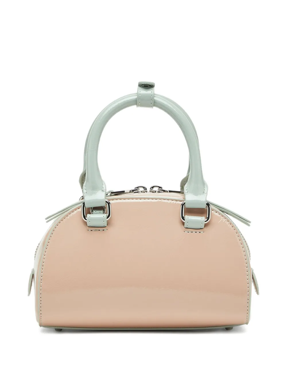 Diesel 1 Dr Dome Embossed Logo Crossbody Bag In Neutral