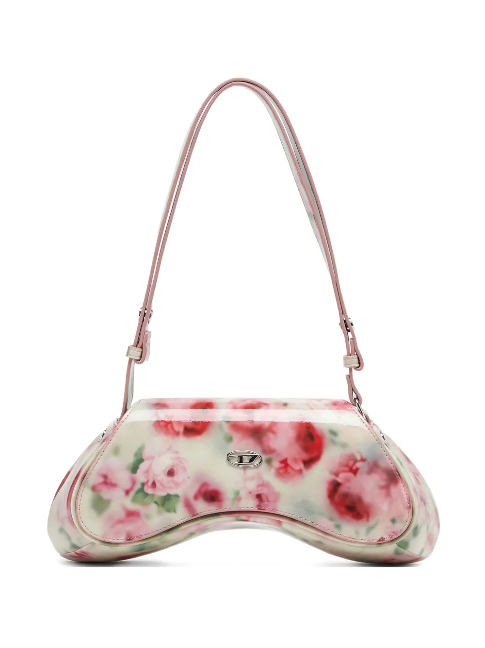 Diesel Borsa a spalla a fiori - Bianco