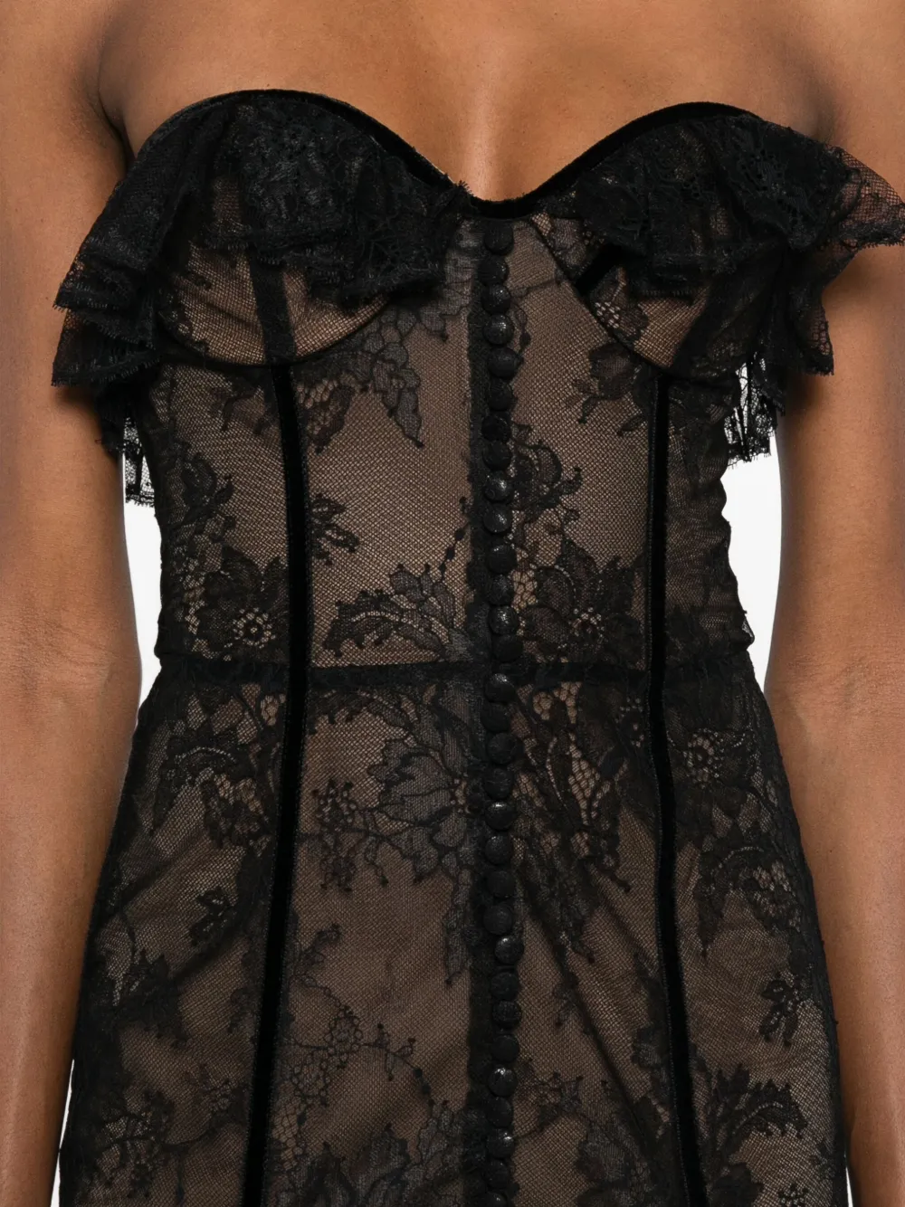 Costarellos Rosaline avondjurk Zwart