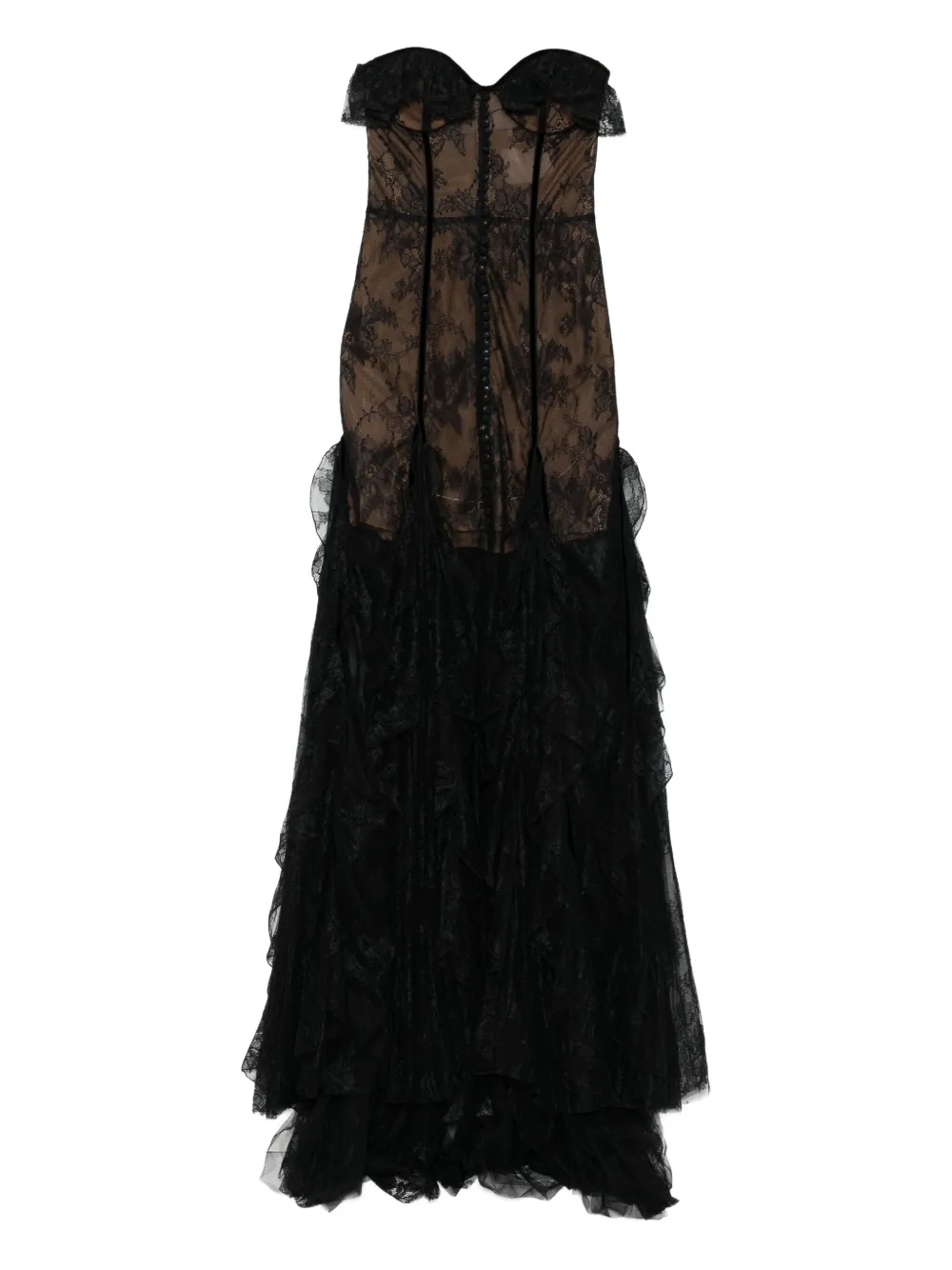 Costarellos Rosaline lace gown | Black | Image 1