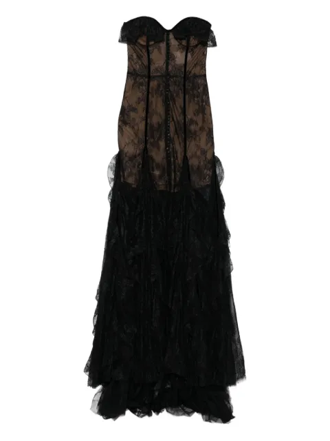 Costarellos Rosaline lace gown