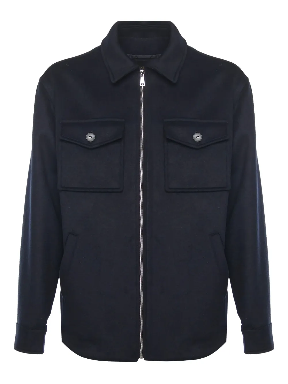 Giuliano Galiano Richard Zip Shirt In Blue