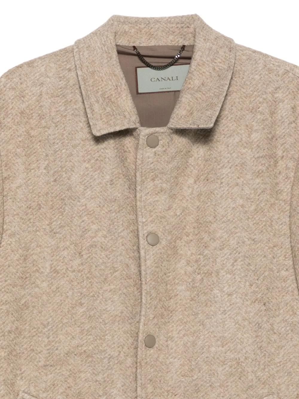 Canali Jas met enkele rij knopen Beige