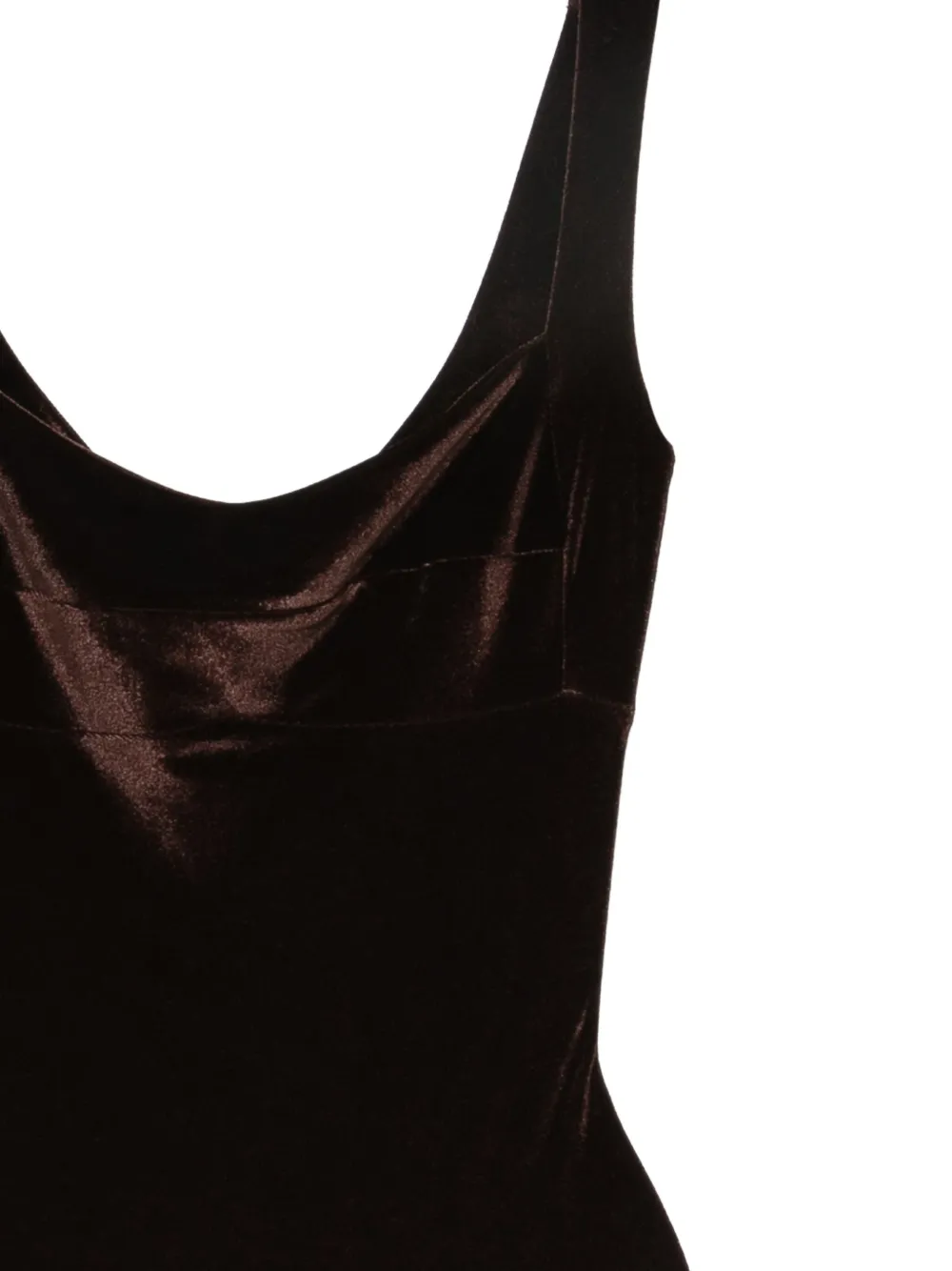 Atu Body Couture Fluwelen body Bruin