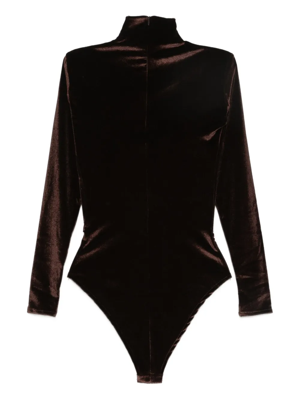 Atu Body Couture Mermaid fluwelen body - Bruin