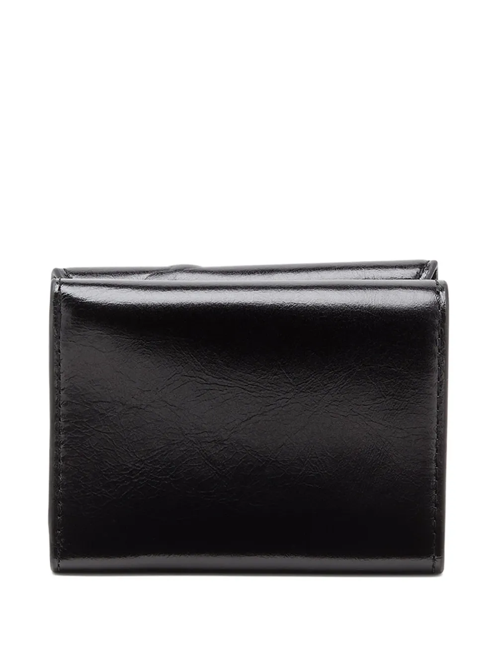 Diesel xs II embossed tri-fold coin purse - Zwart