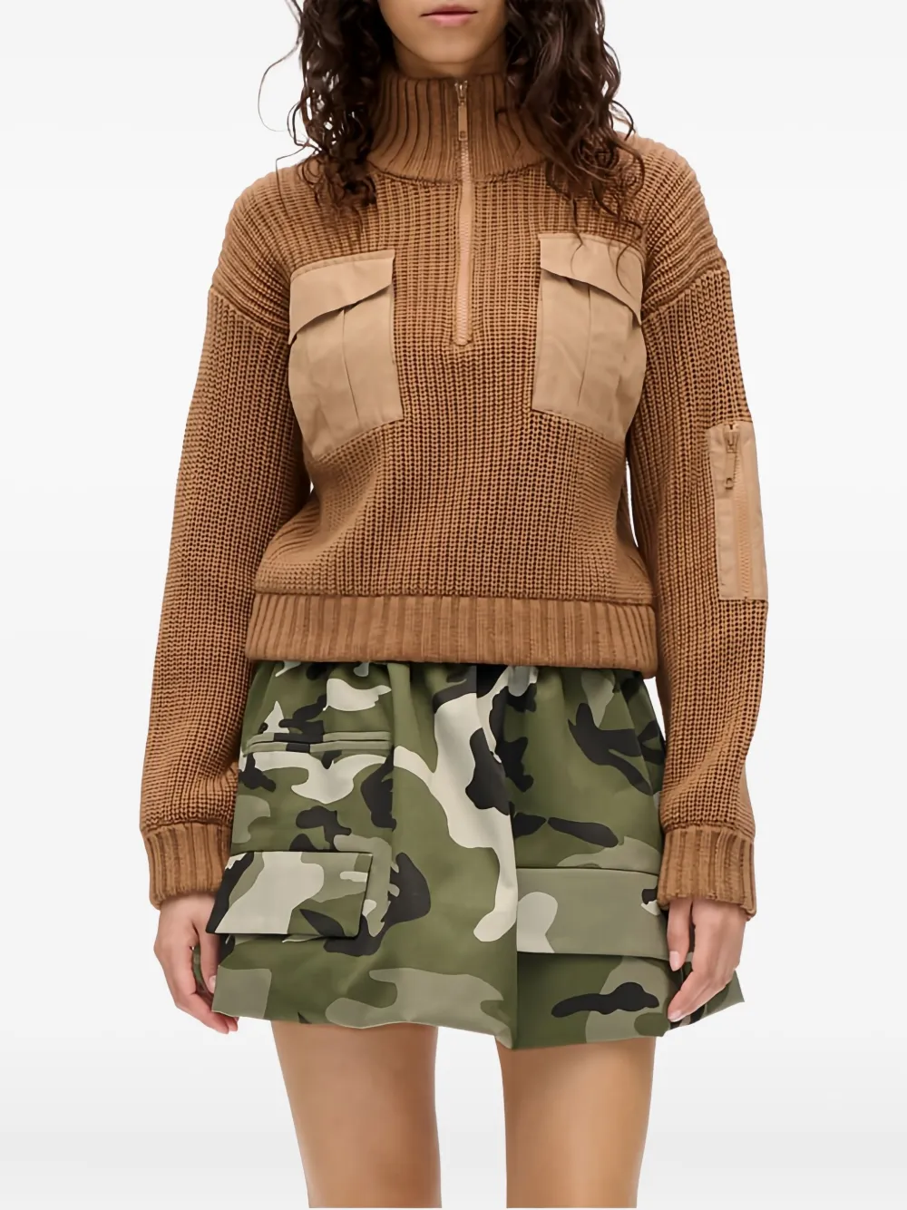 Baum Und Pferdgarten Clyde High-neck Sweater In Brown