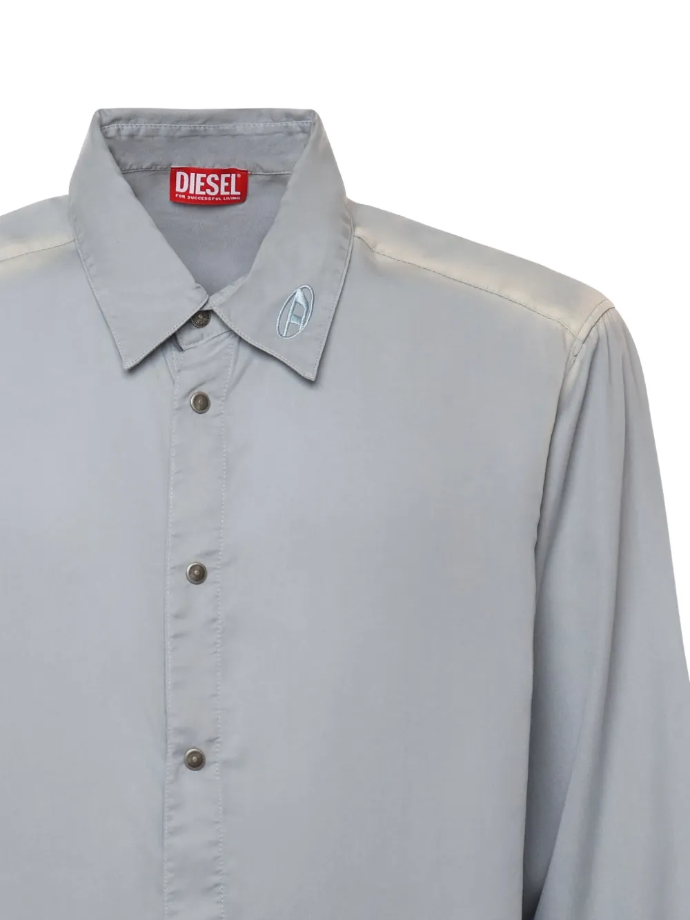 Diesel Overhemd met logo Grijs