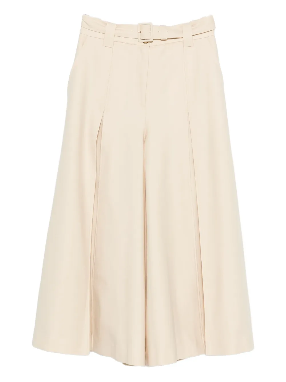 Zimmermann Hypnotic Pleated Wide-leg Trousers In Neutral