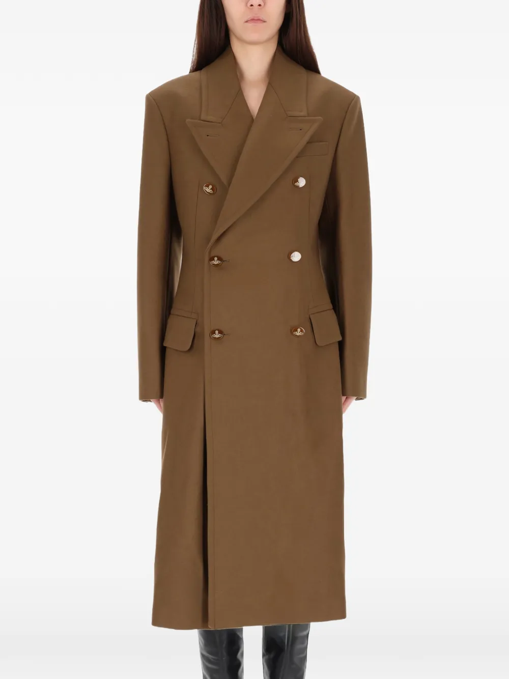 Vivienne Westwood double-breasted coat - Brown