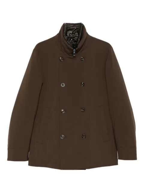 Montecore high-neck double-breasted coat