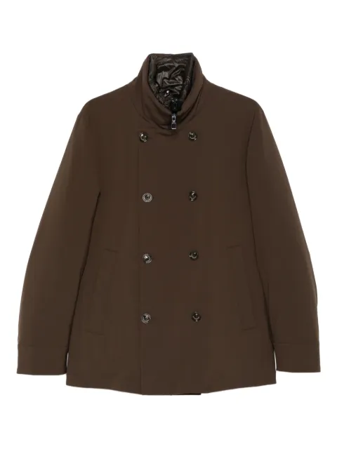 Montecore high-neck double-breasted coat