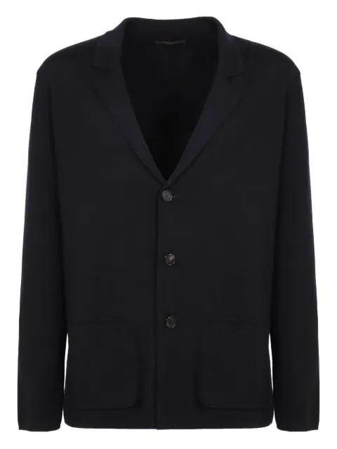 slowear button single-breasted knit blazer