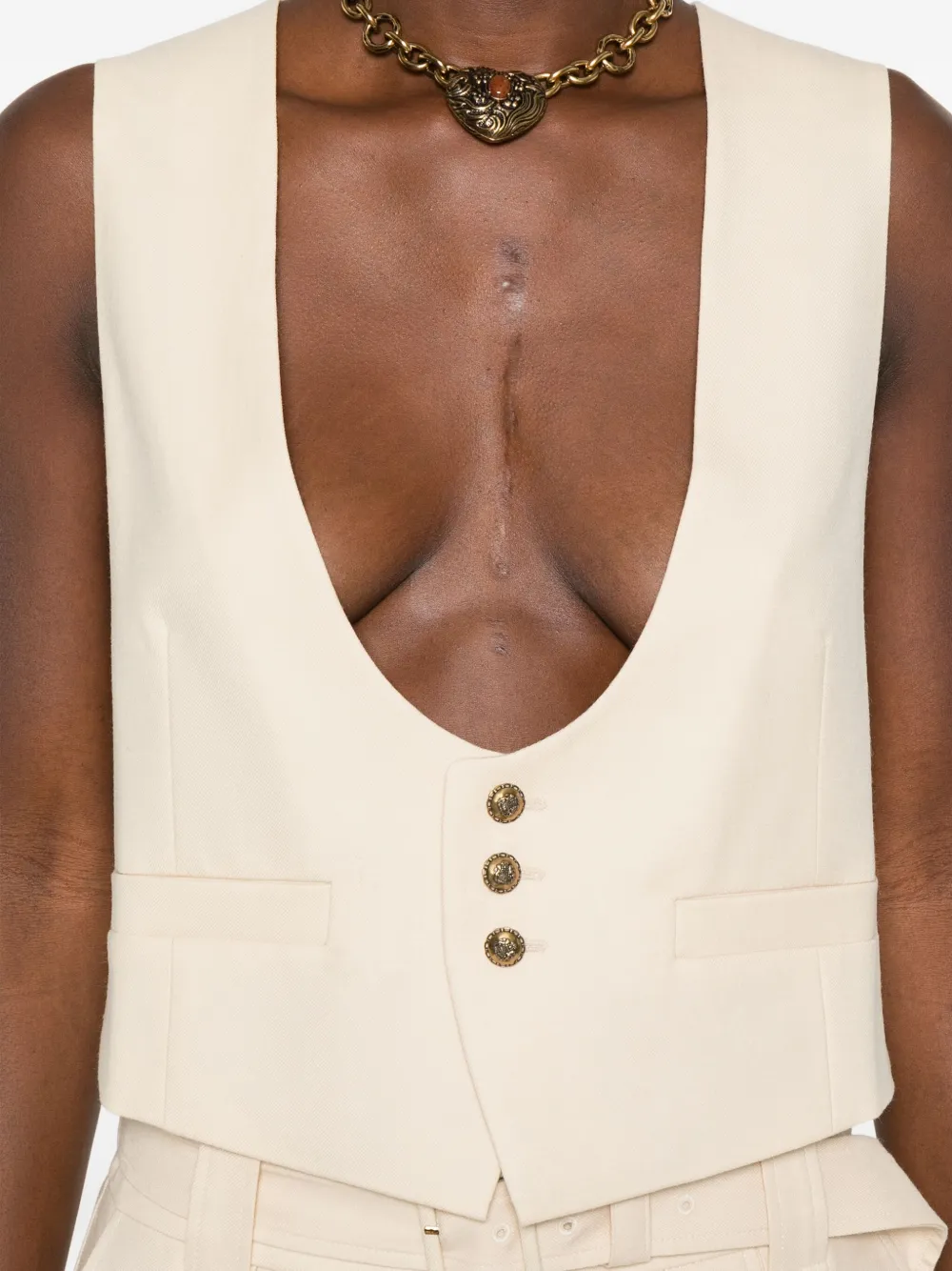 ZIMMERMANN Gilet met knopen Beige