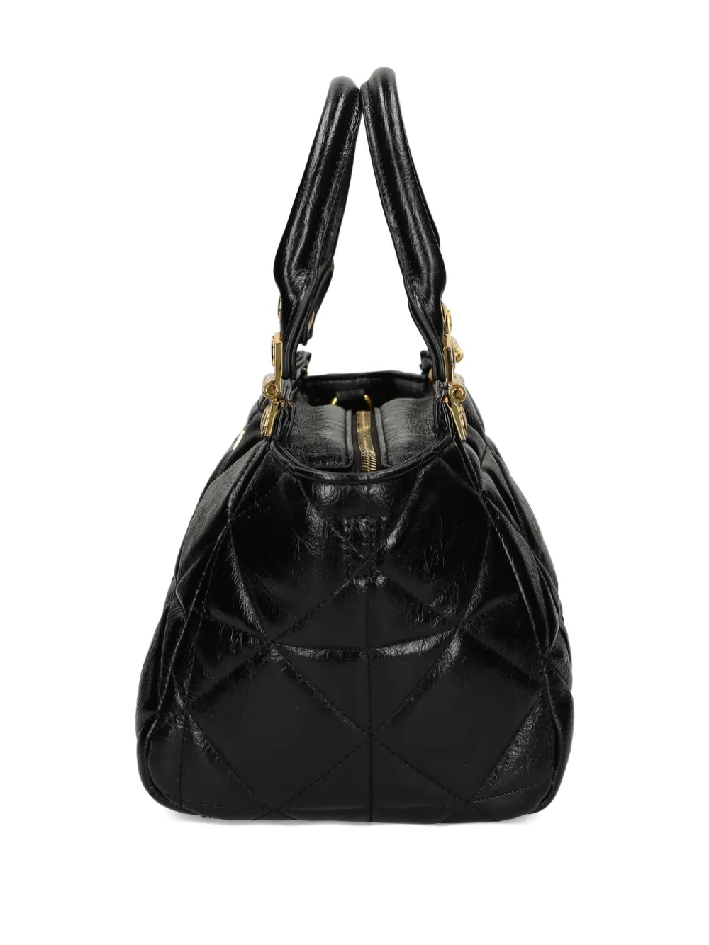 Just Cavalli Quilted Tote Bag In Black