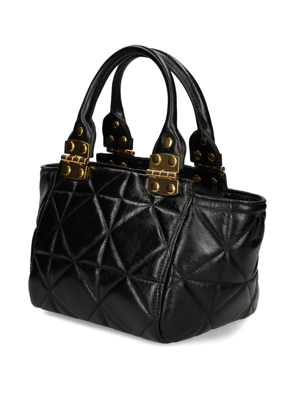 Just Cavalli Quilted Tote Bag In Black