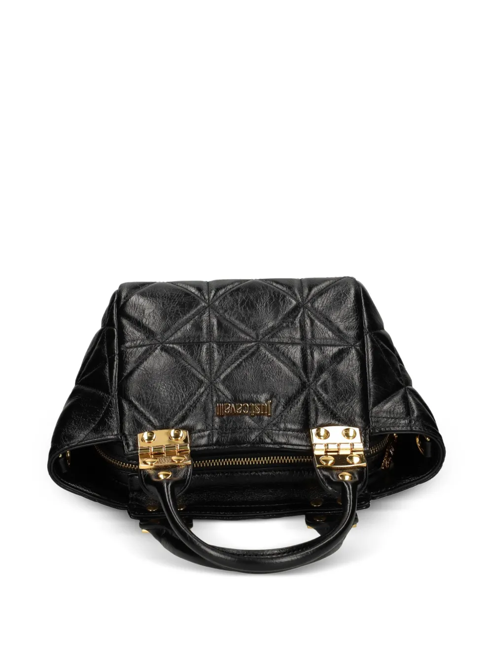 Just Cavalli Gewatteerde shopper Zwart