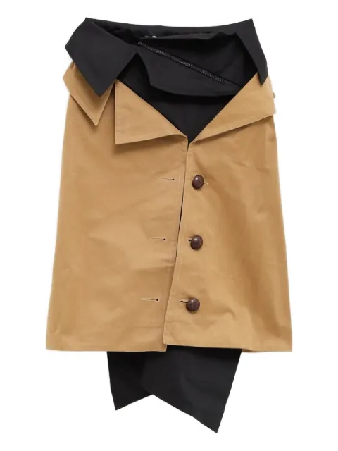 August Barron layered midi skirt