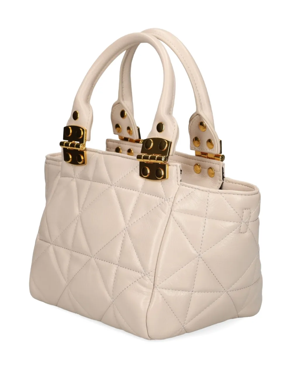 Just Cavalli Quilted Tote Bag In Neutral