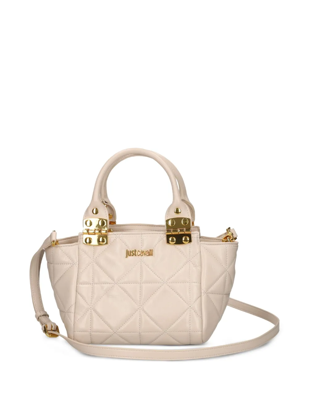 Just Cavalli Gewatteerde shopper Beige