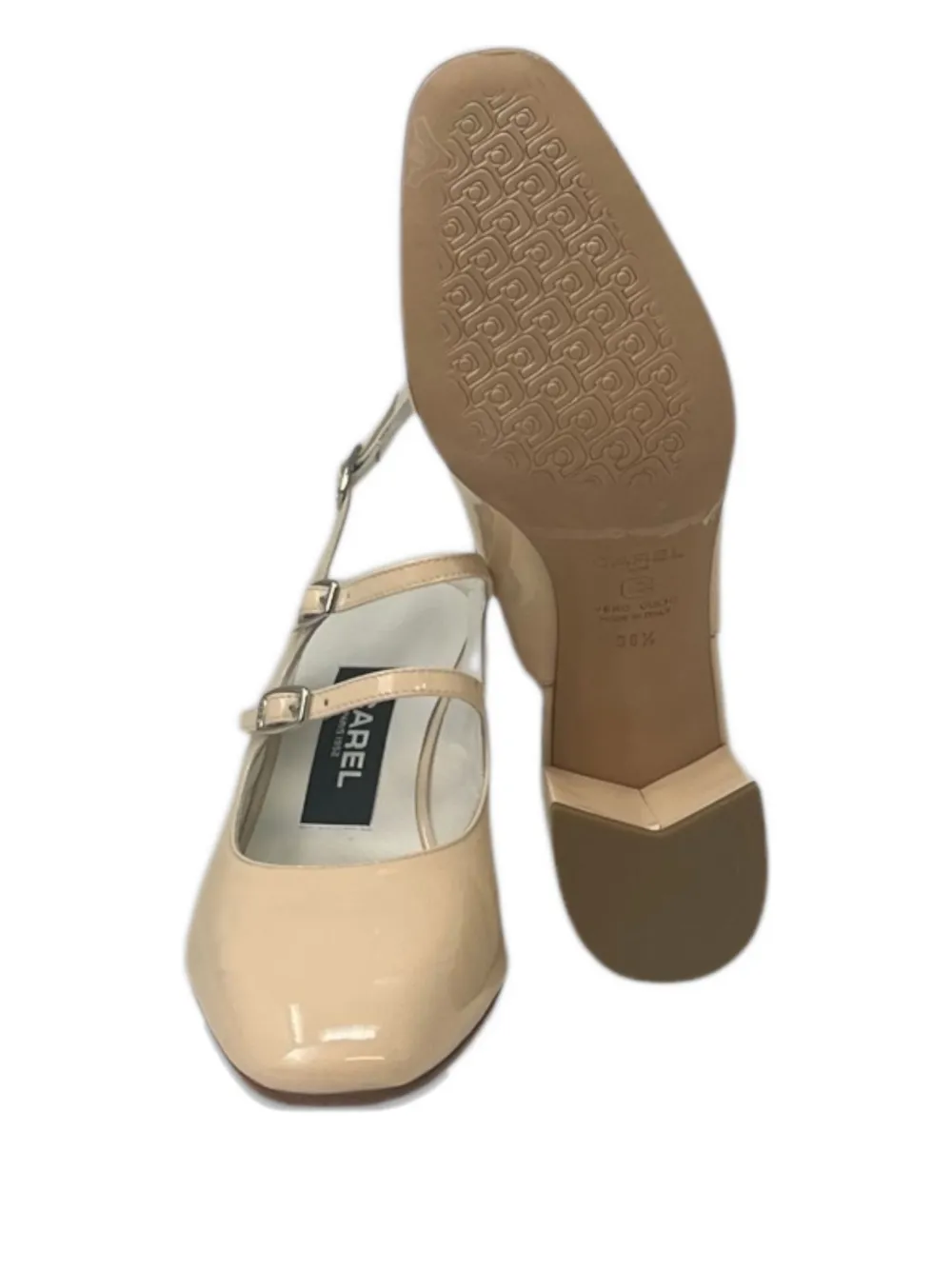 Carel Paris 60mm Banana slingback pumps Beige