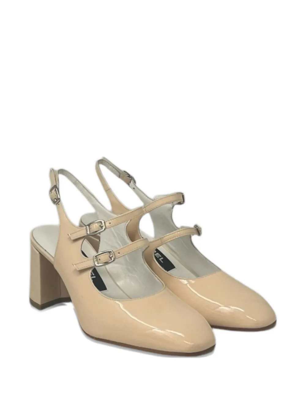 Carel Paris 60mm Banana slingback pumps Beige