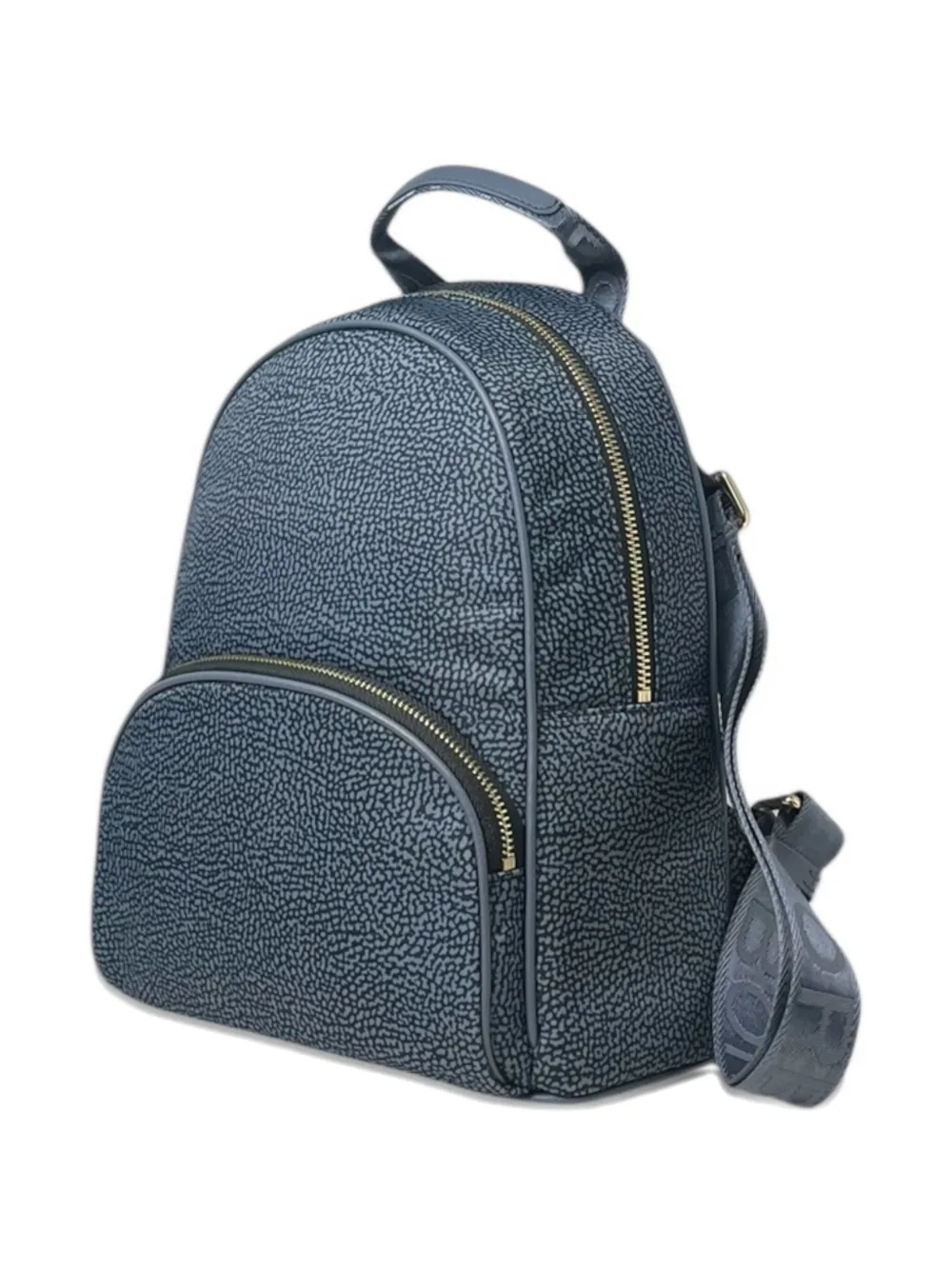 Borbonese Medium Zaino Zipped Backpack In Brown