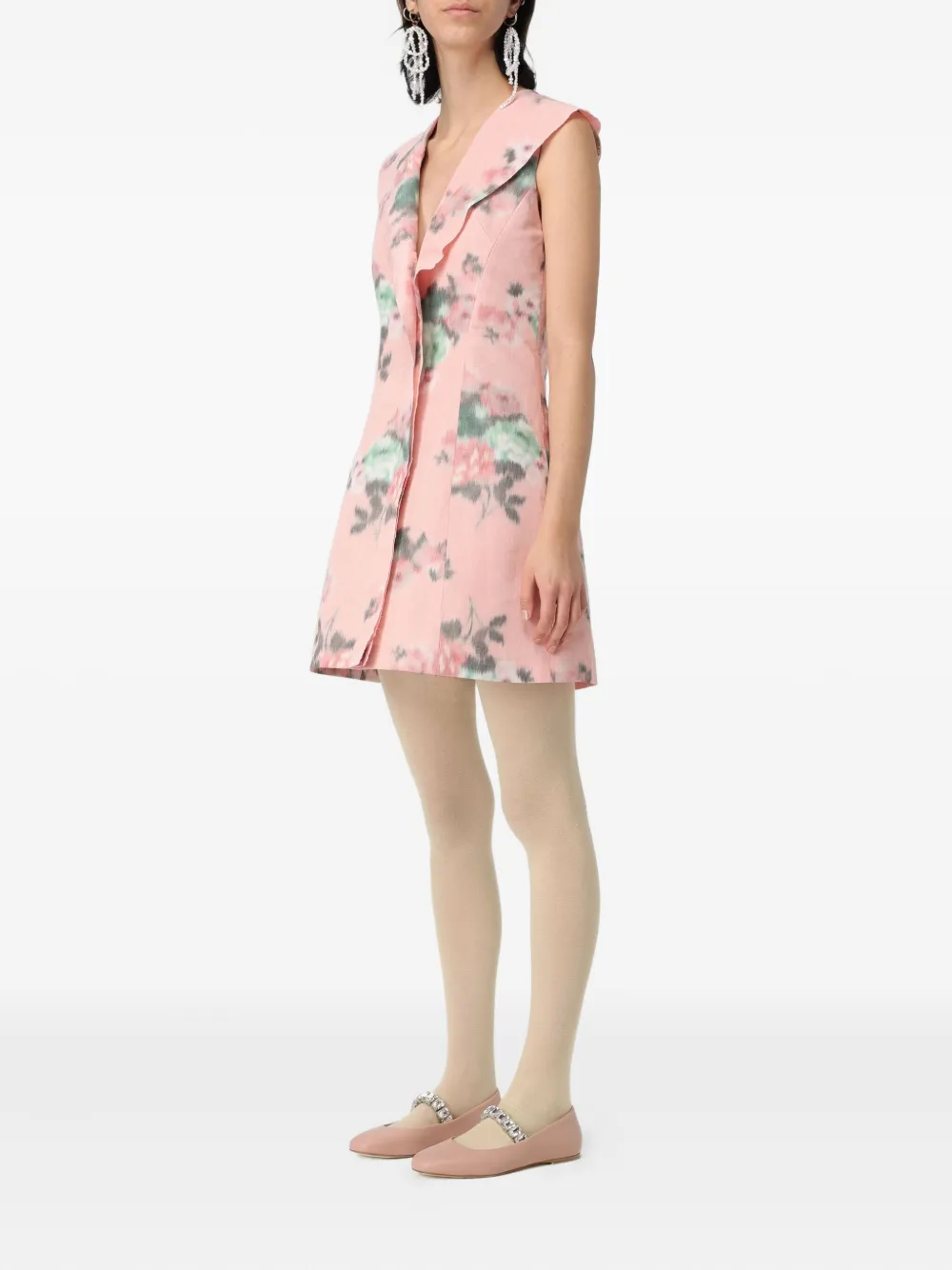 Philosophy Di Lorenzo Serafini Mini-jurk met bloemenprint - Roze