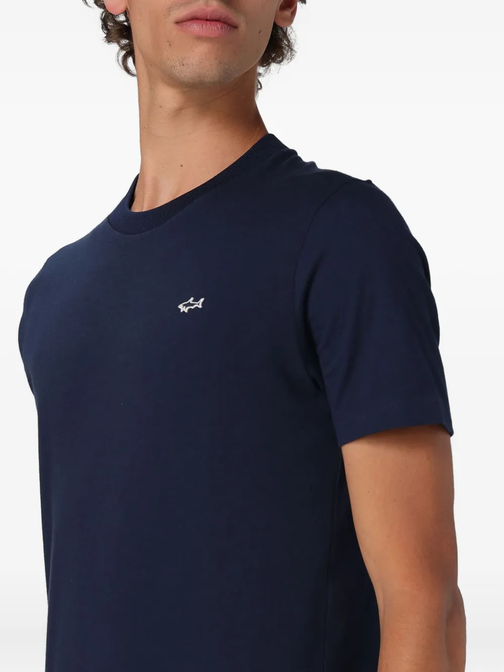 Paul & Shark T-shirt met logodetail Blauw
