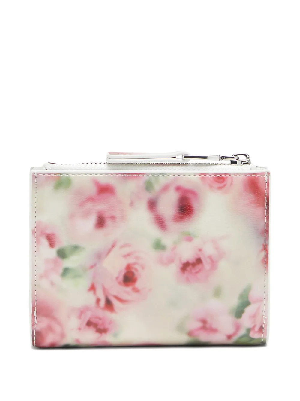 Diesel Portemonnee met bloemenprint en rits - Wit