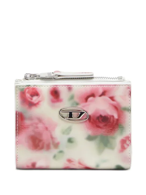 Diesel floral-print zip-fastening wallet