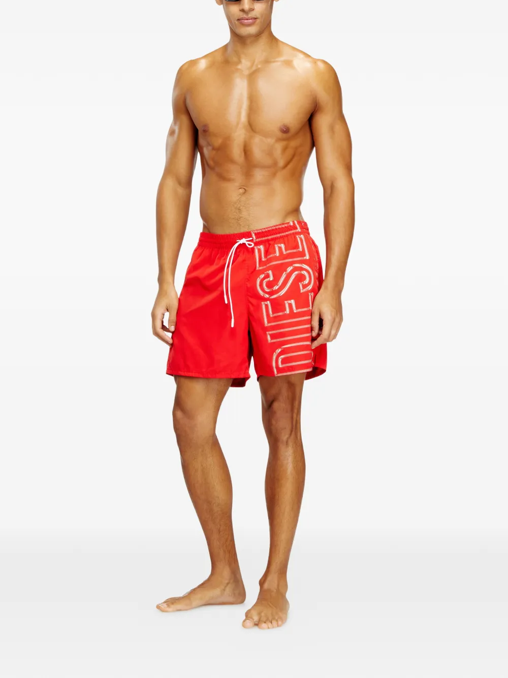 Diesel Soccer-41-D-Core zwembroek met logo Rood