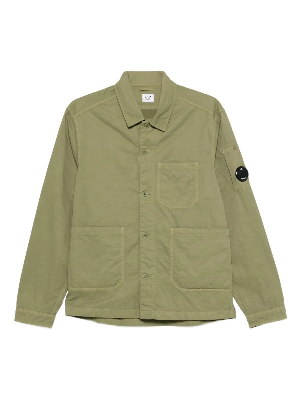 C.P. Company Hemdjacke mit Linsen-Detail | Grün | Image 1