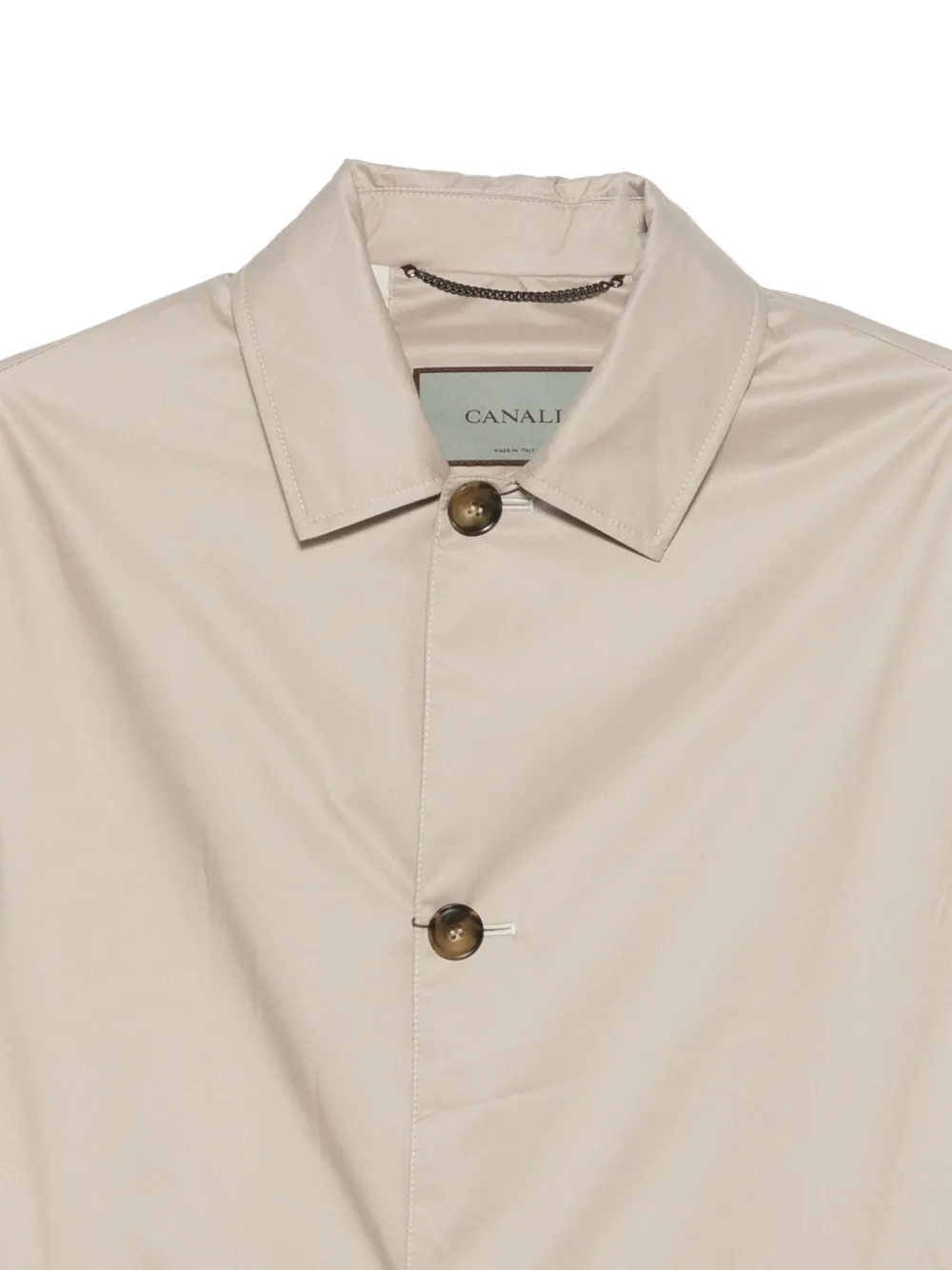  Canali Single-breasted Coat - Neutrals 