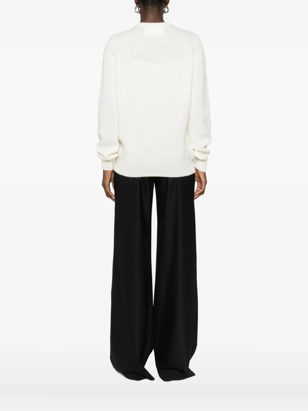 Costarellos Floral-embroidered Sweater In White