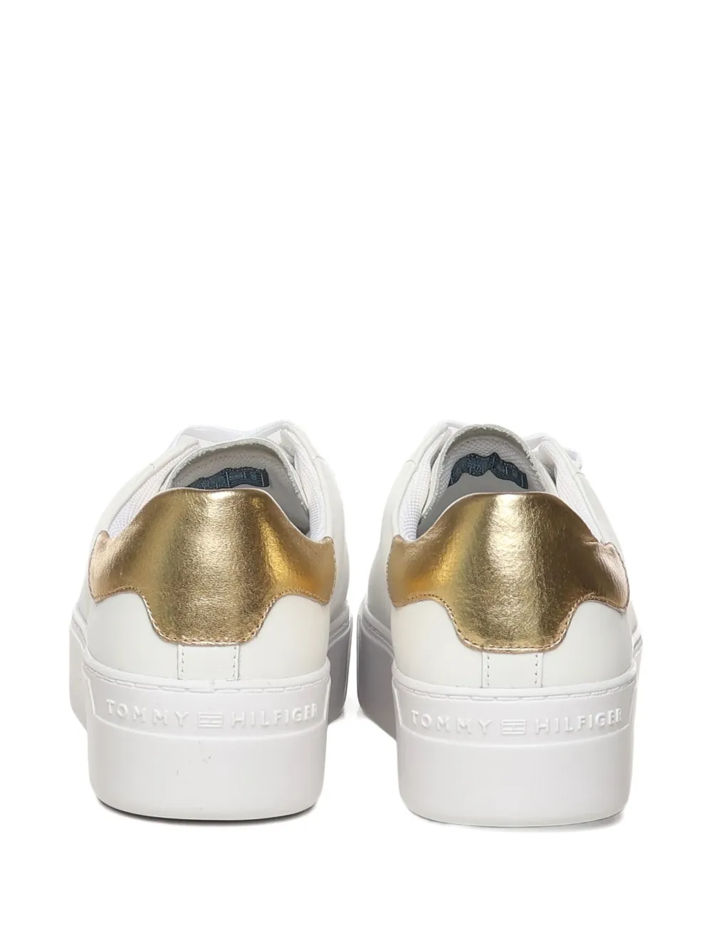 Tommy Hilfiger Sneakers met metallic logo Wit