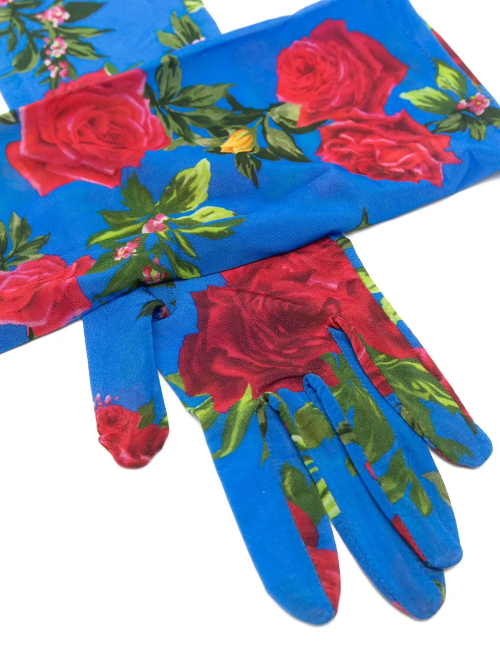 Magda Butrym Gloves 01 Gloves In Blue Polyamide Polyester In Blue