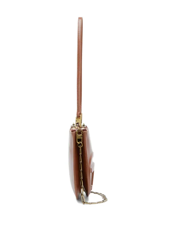 Diesel 1DR Twin Embossed Zipped Shoulder Bag | Brown | FARFETCH