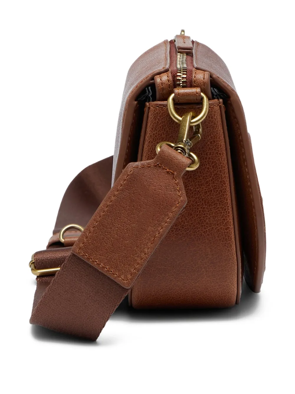 Diesel 1dr-camera Bag In Pull-up Leather In Brown