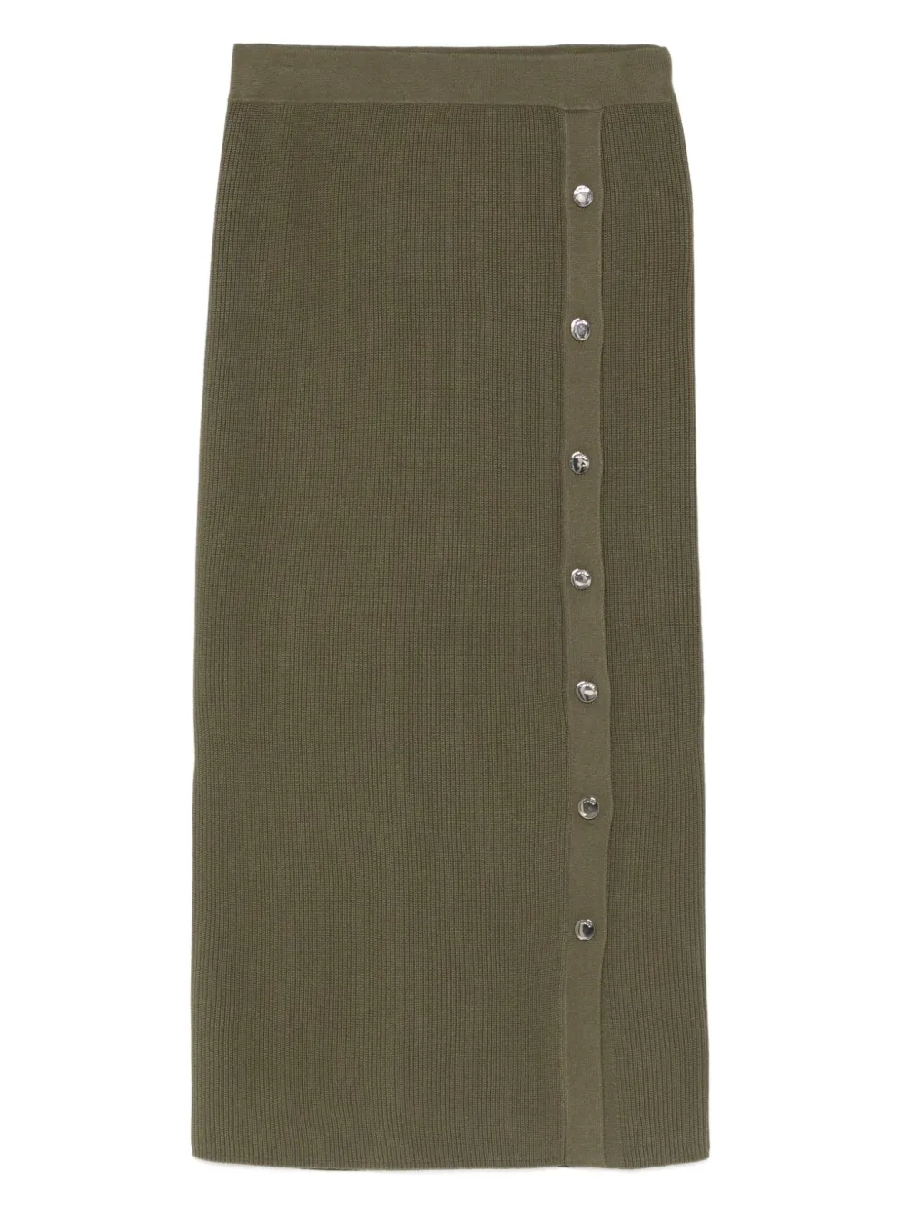 LIU JO button-detail midi skirt | Green | Image 1