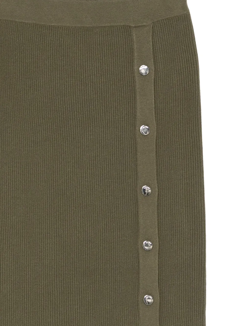 Liu •jo Button-detail Midi Skirt In Green