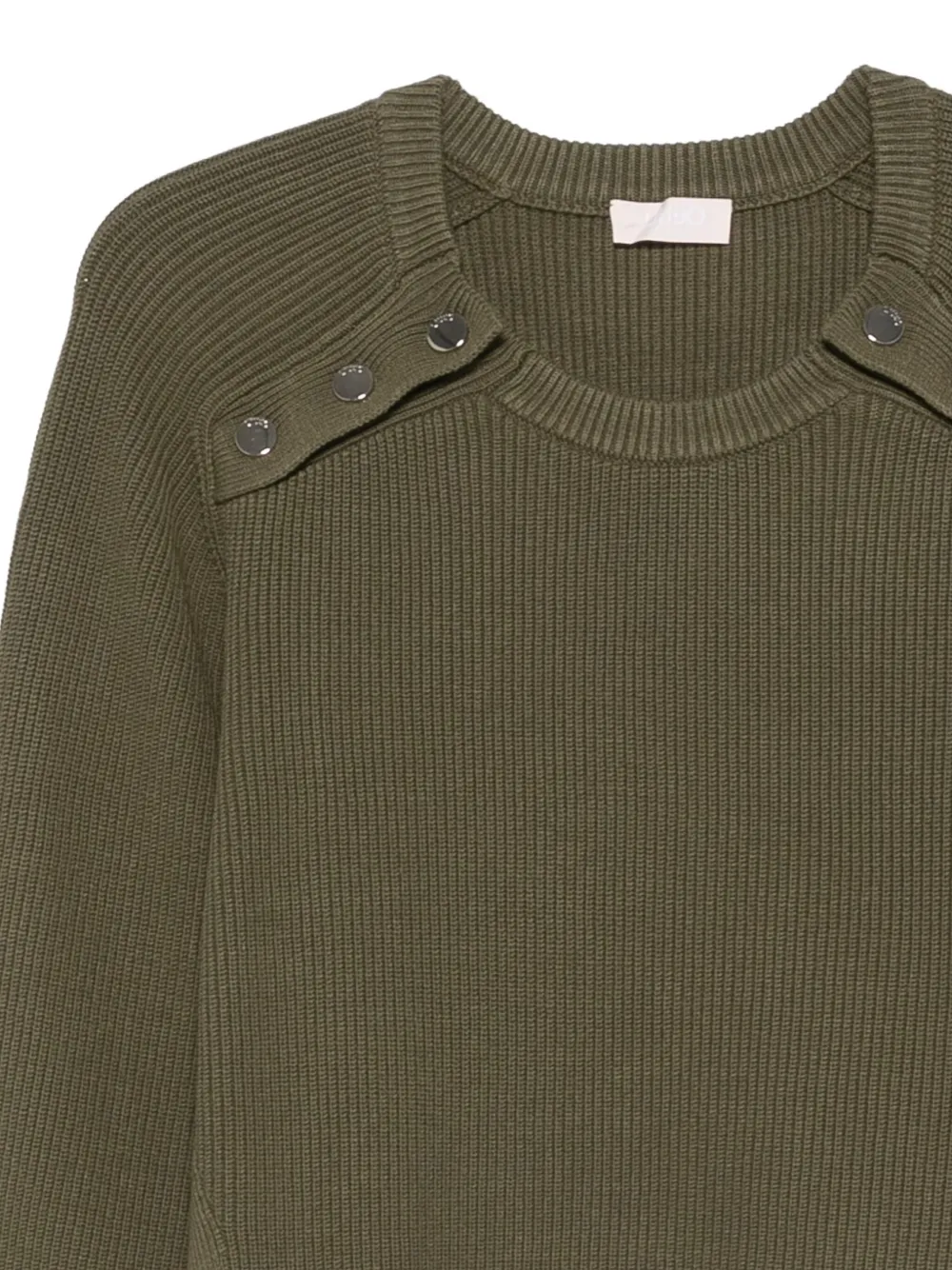 LIU JO Geribbelde sweater Groen