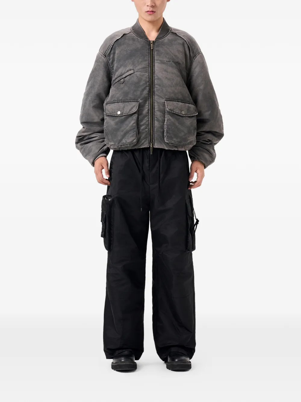 Feng Chen Wang flap-pocket zip-fastening logo-detailjacket | Varsity Jackets | Image 2