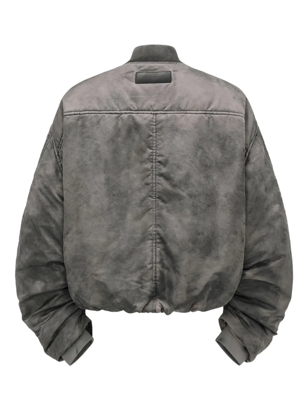 Feng Chen Wang Flap-pocket Zip-fastening Logo-detailjacket In Gray