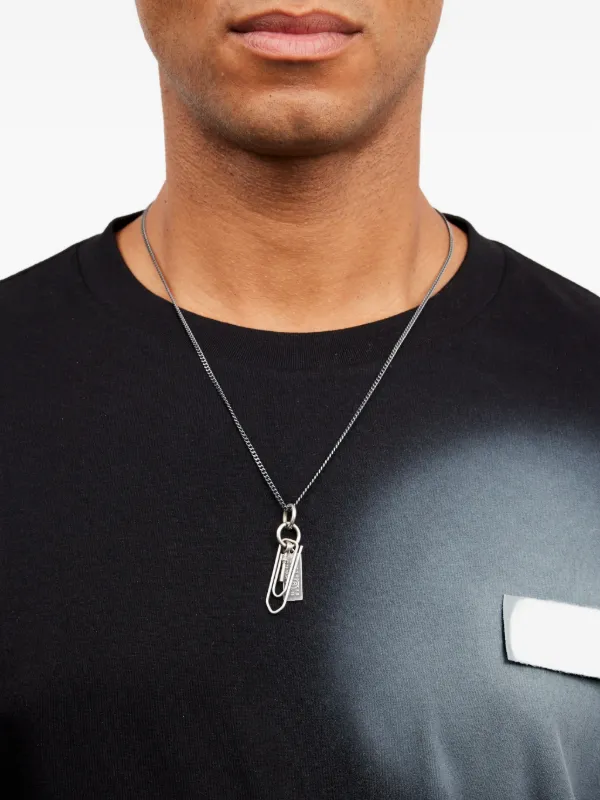 MM6 Maison Margiela Paperclip Necklace | Silver | FARFETCH
