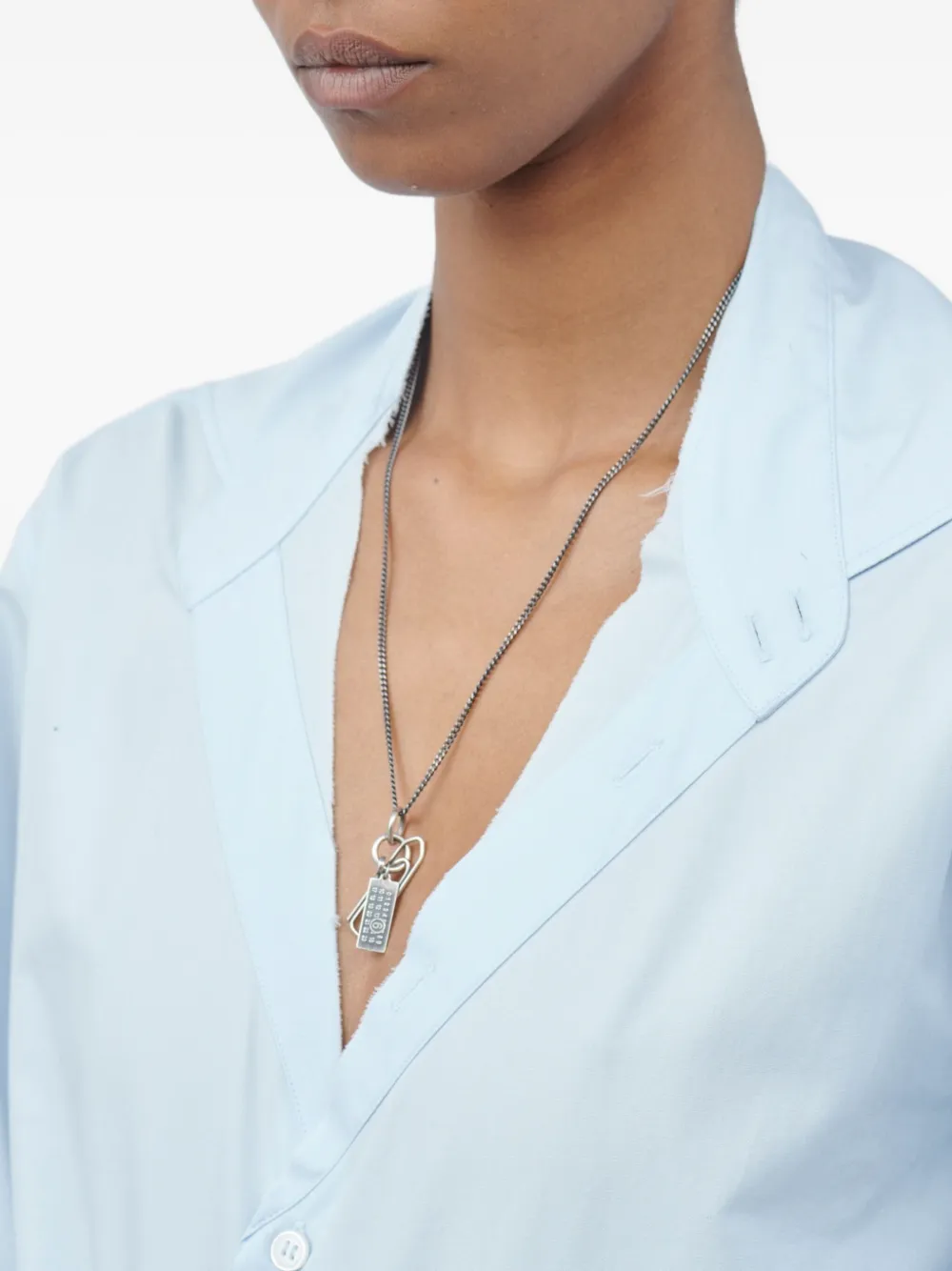 MM6 Maison Margiela ペーパークリップ ネックレス | シルバートーン