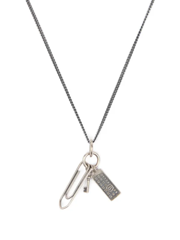 MM6 Maison Margiela Paperclip Necklace | Silver | FARFETCH