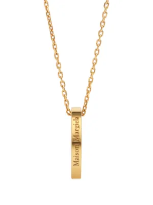Maison Margiela ロゴ リング ネックレス | シルバートーン | FARFETCH JP