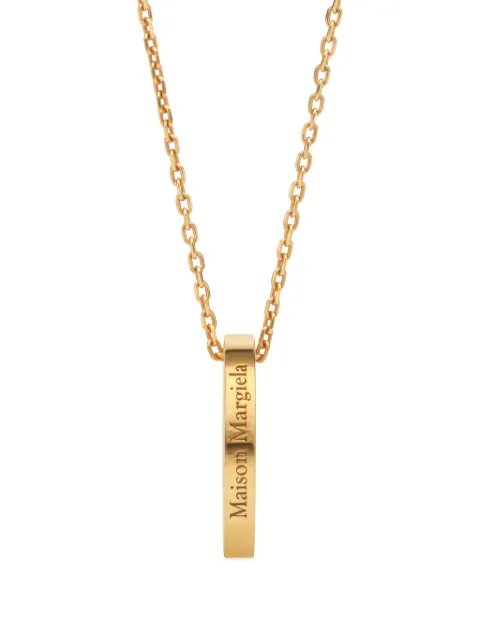 Maison Margiela logo ring necklace