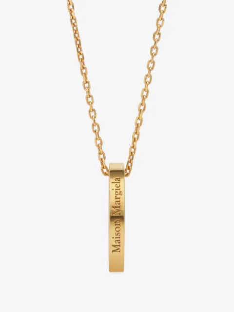Maison Margiela logo ring necklace